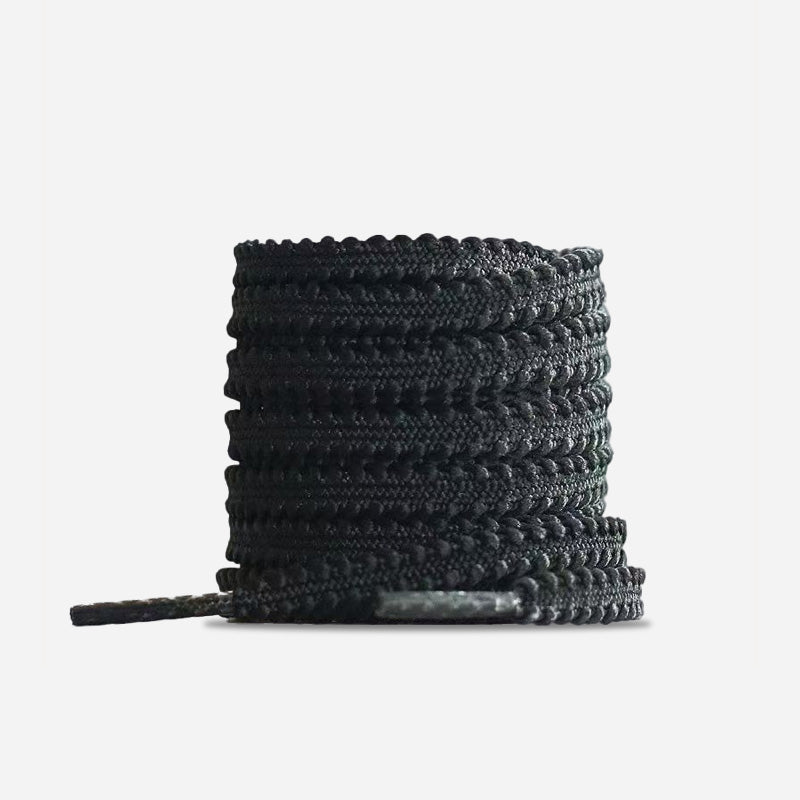 Black running laces for track spikes