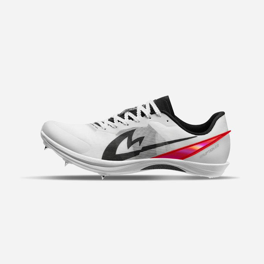 Sonic Carbon Fiber Sprint Track Spikes White