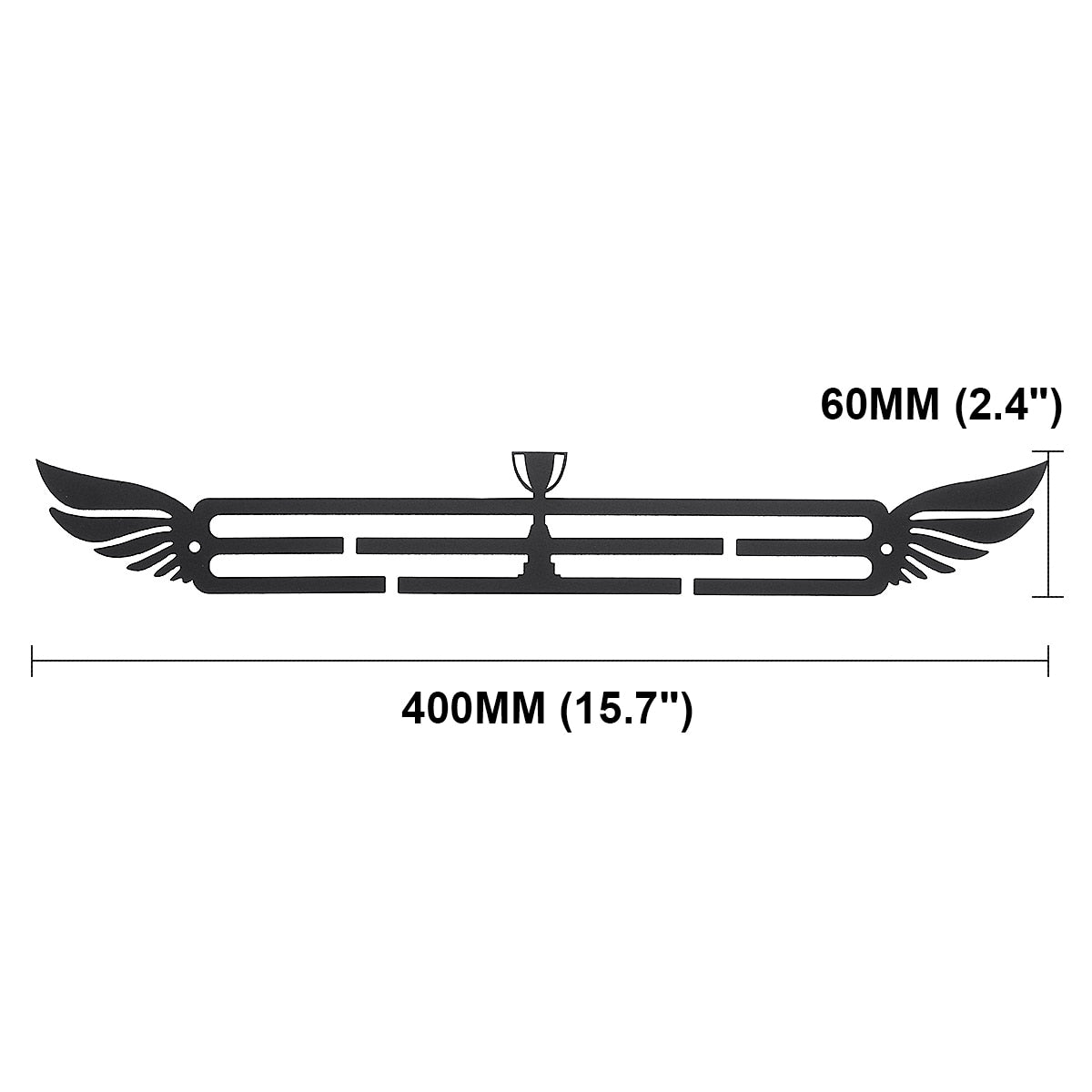 Medal hanger for track and field