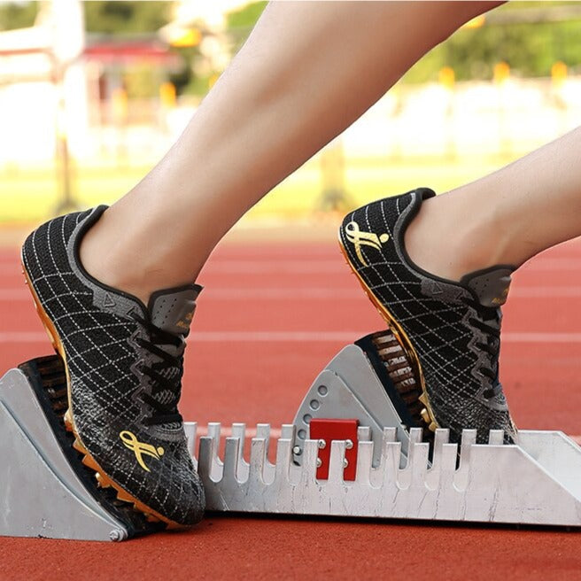 Gold Web Sprint Track Spikes