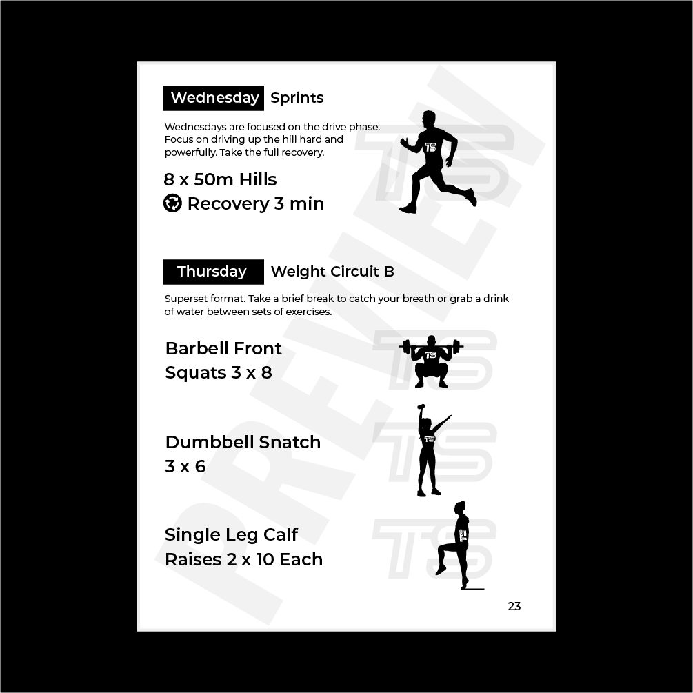 Sprint Training Plan