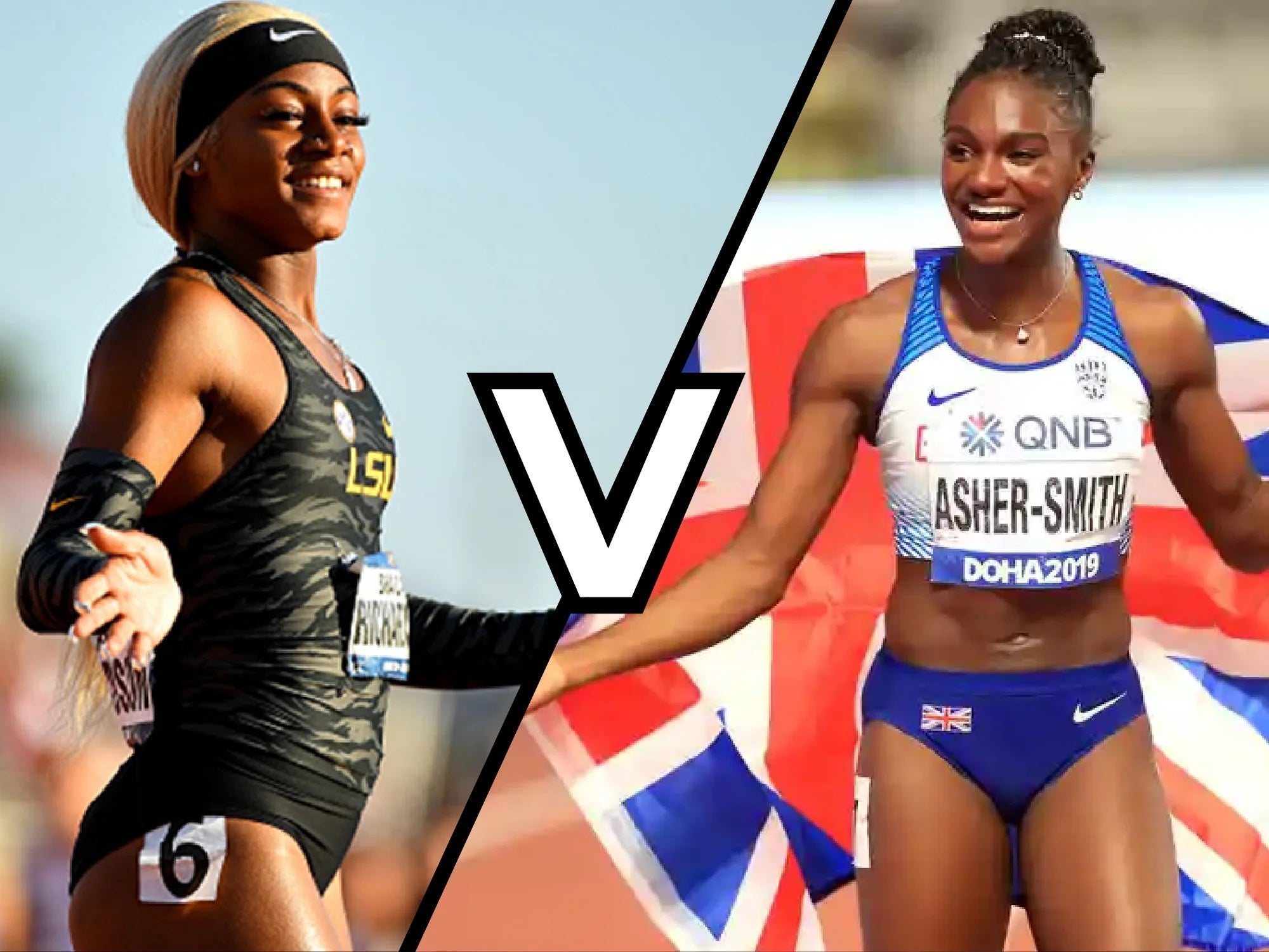 Sha'Carri Richardson v Dina Asher Smith