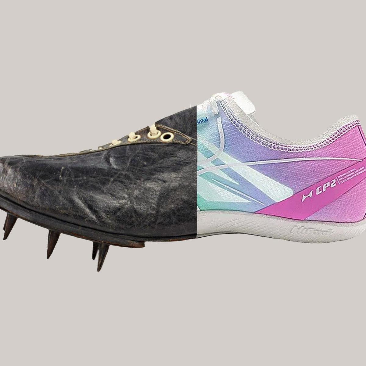track spikes with metal bottom