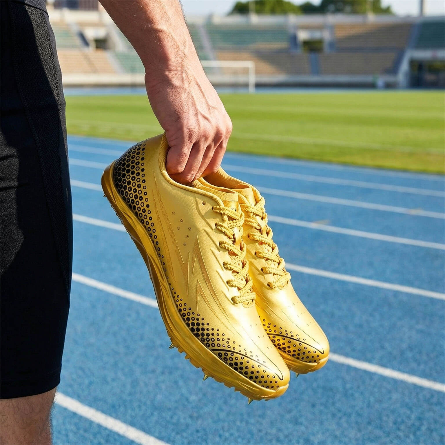 Gold Z Sprint Track Spikes