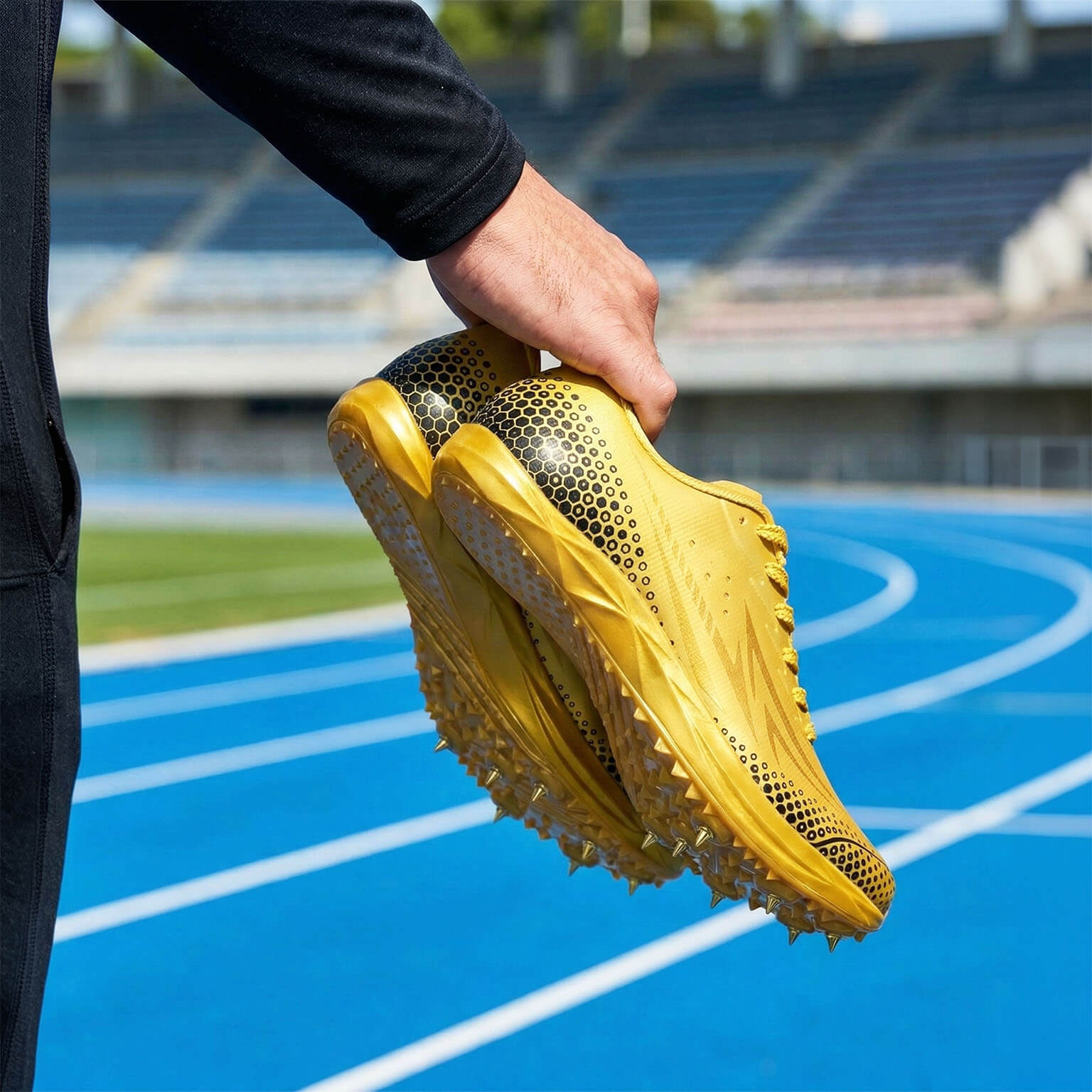 Gold Z Sprint Track Spikes