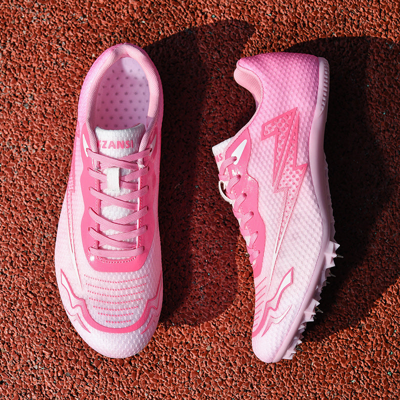 Pink Bolt Kids Sprint Track Spikes