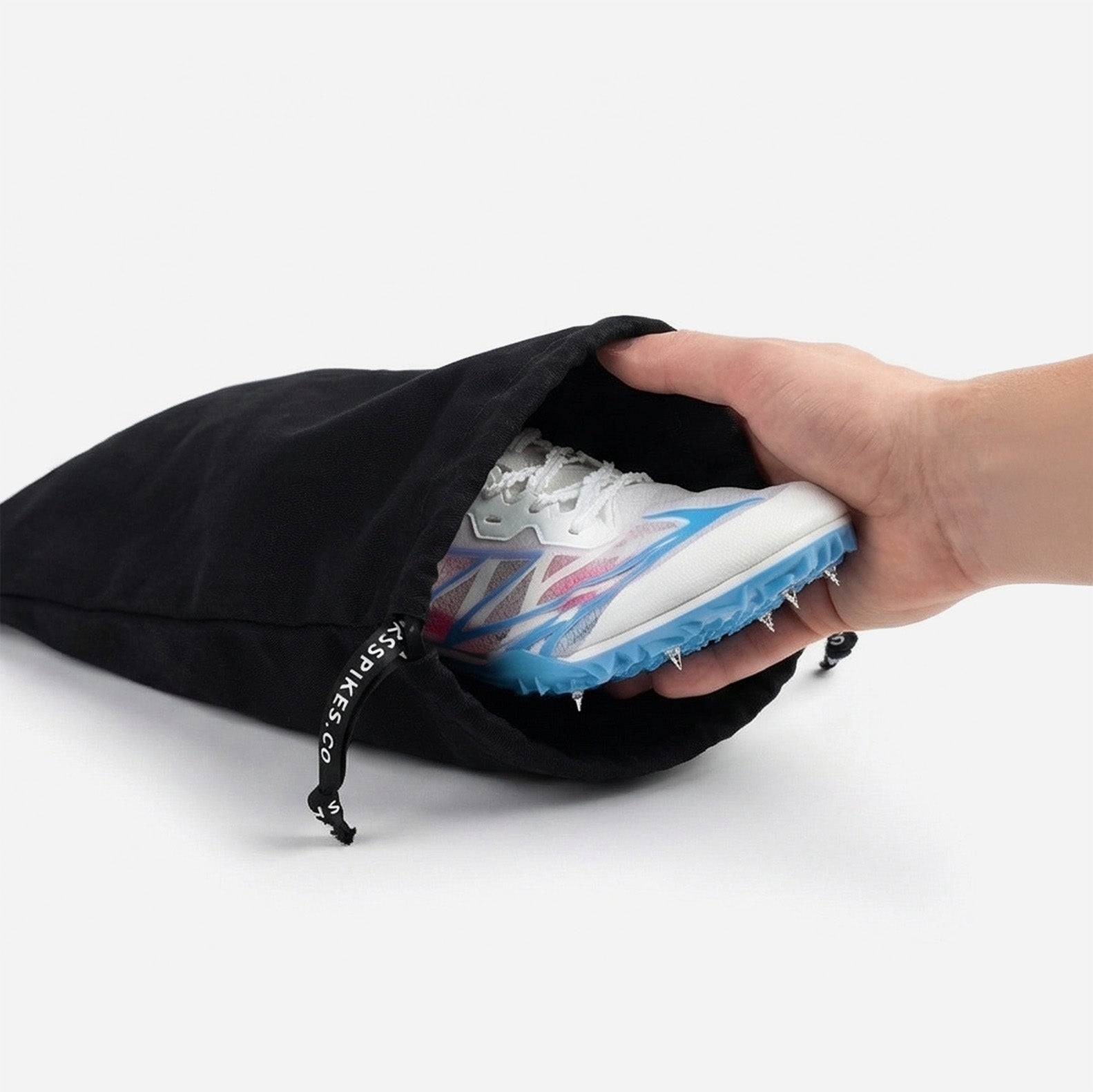 drawstring bag for track spikes