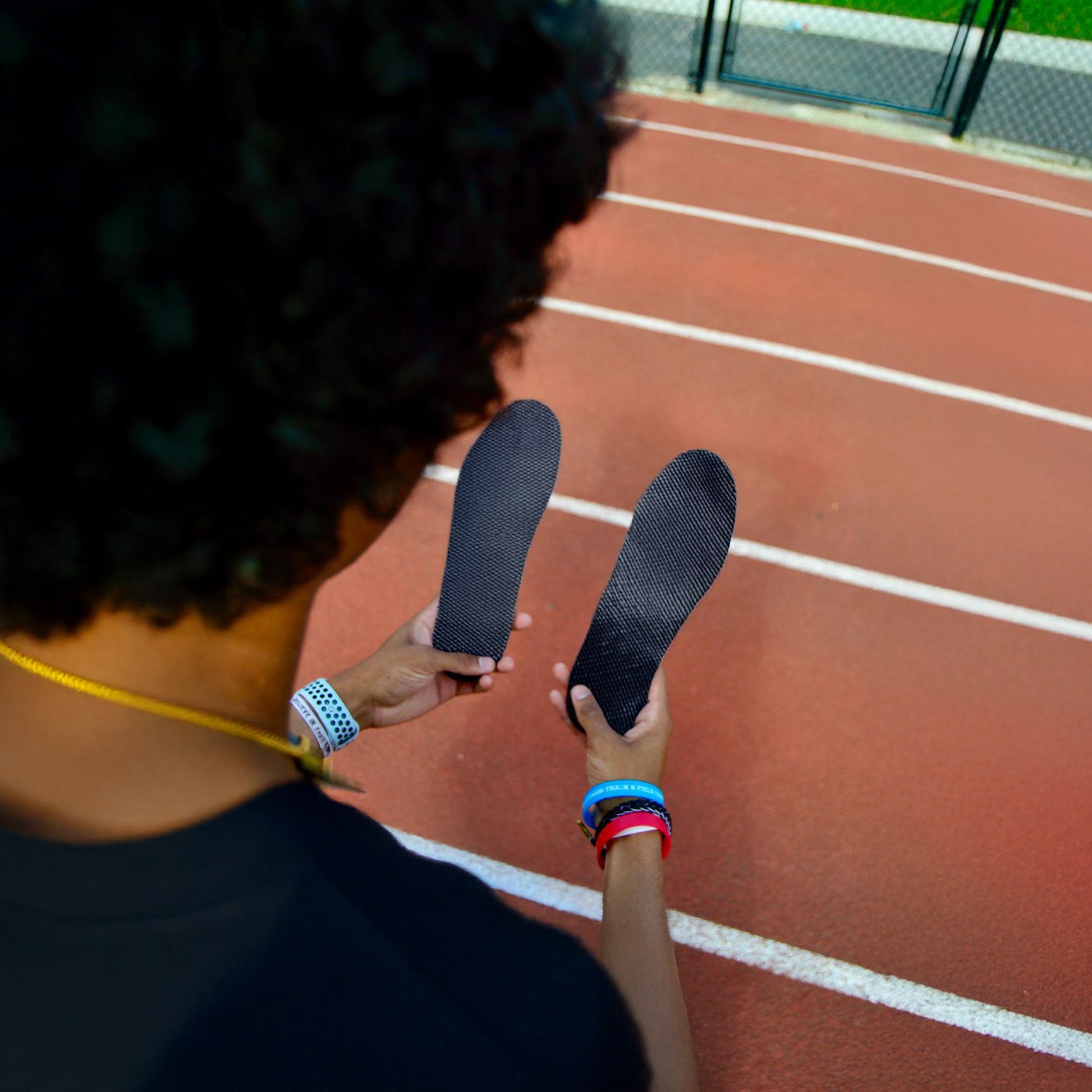 Carbon Fiber X Track Insoles to make to faster and jump higher