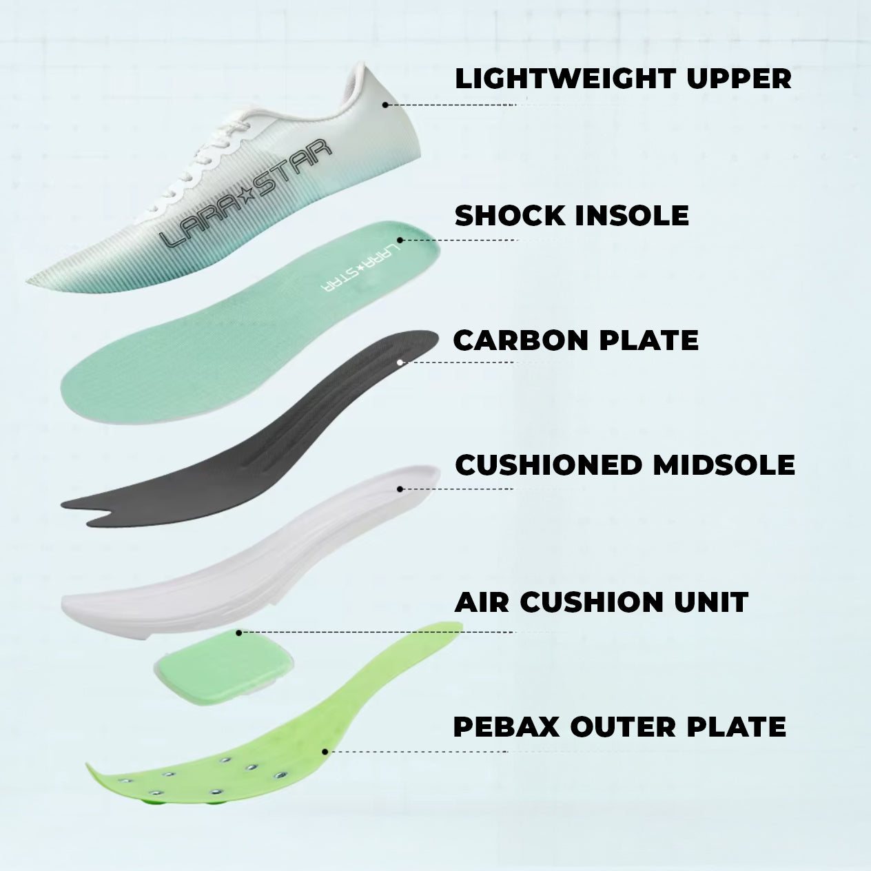 Energy Carbon Sprint Track Spikes