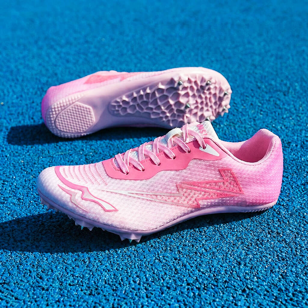 Pink Bolt Sprint Track Spikes