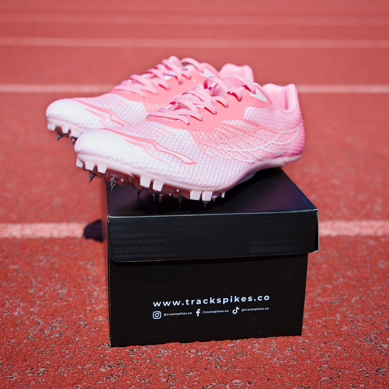 Pink Spikes Pink Flight Sprint Track Spikes | TrackSpikes.co