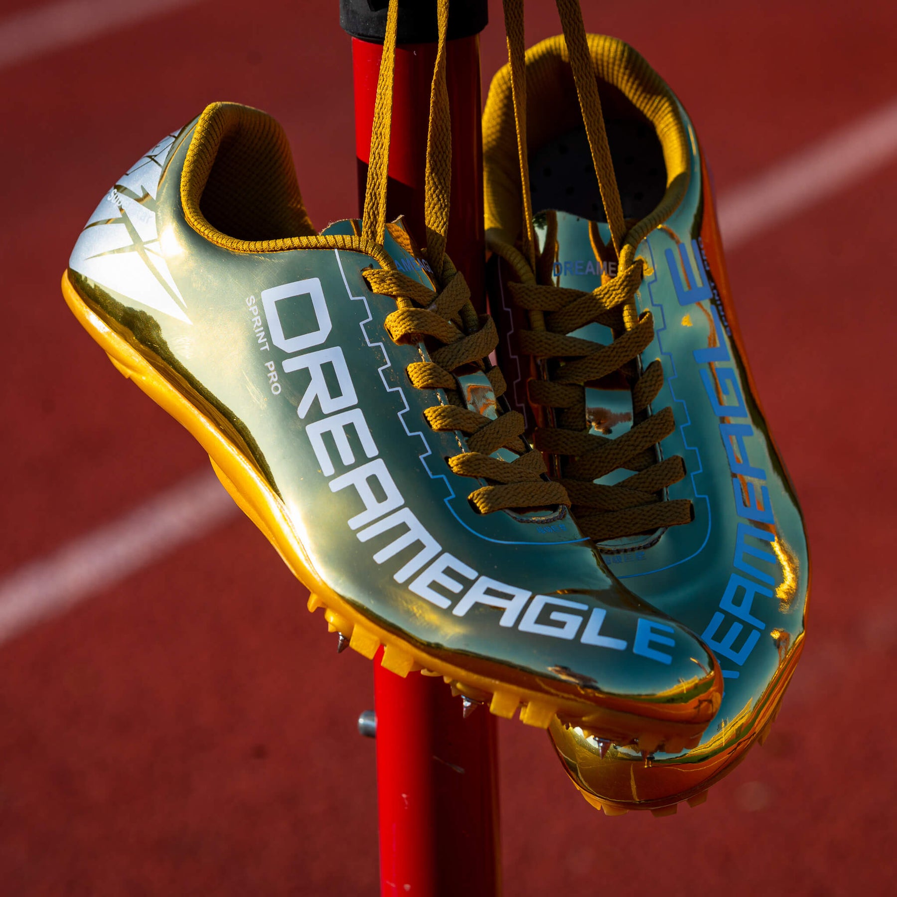 Gold Sprint Track Spikes