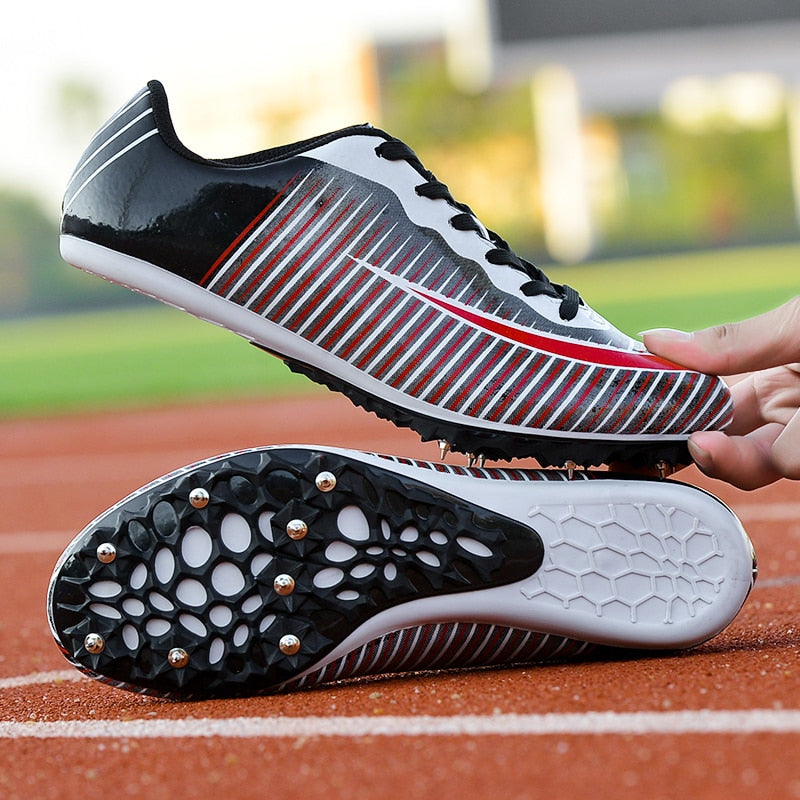 Mid X Distance Track Spikes Black on the Track